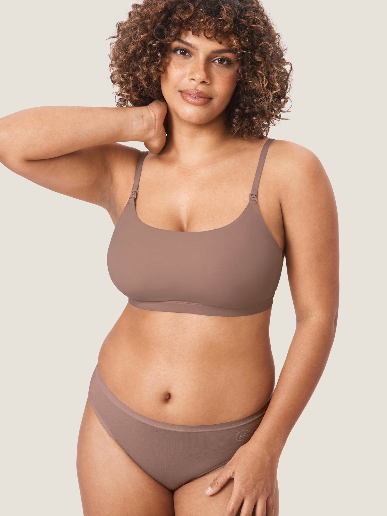 MOMANDA Women's Inbarely® All-In-One Pumping Bra Brown Purple