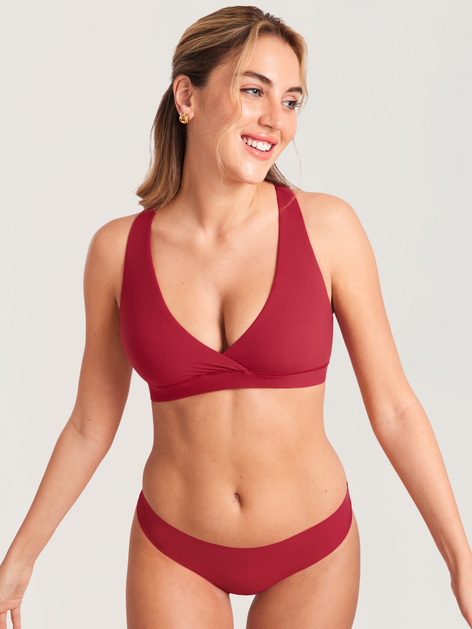 MOMANDA Women's Inbarely® Crossover Racerback Nursing Bra Orchid Hush