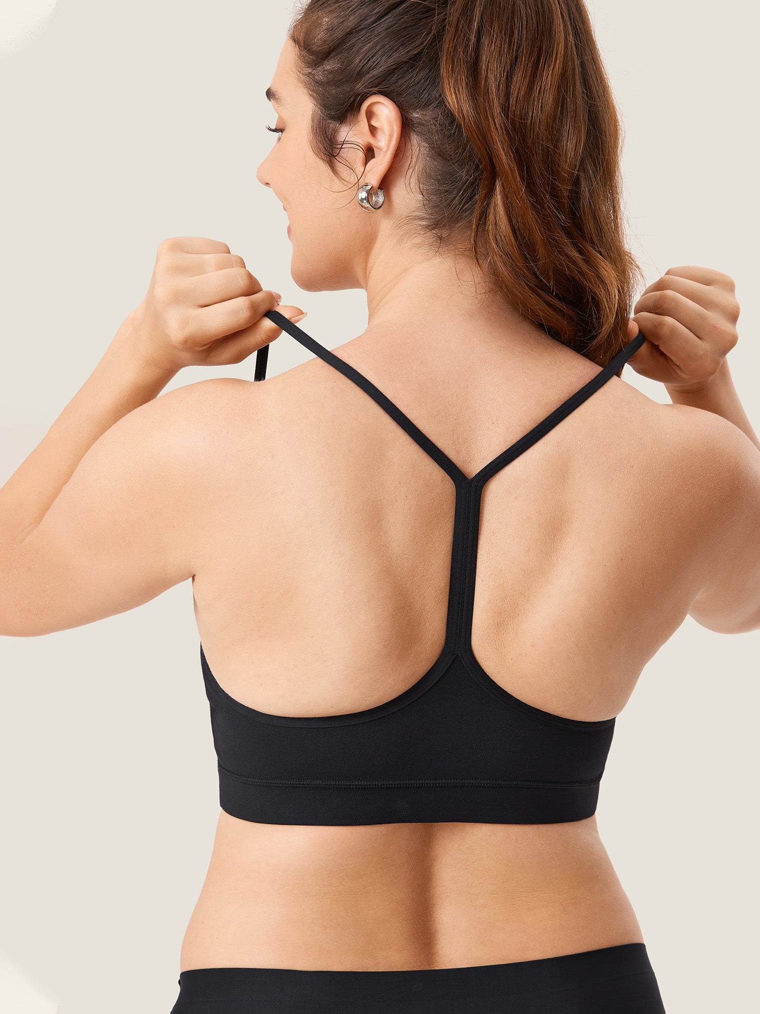 MOMANDA Women's Natrelax® Y Back Nursing Sports Bra Black 2