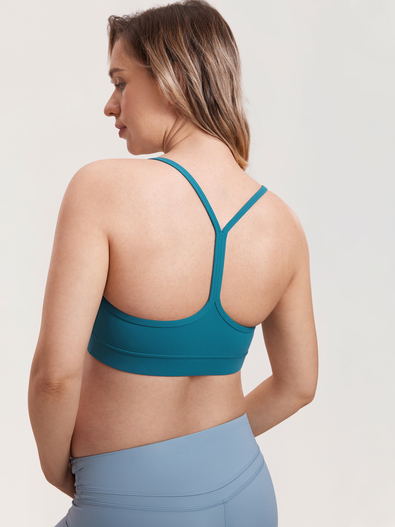 MOMANDA Women's Natrelax® Y Back Nursing Sports Bra Borealis Green
