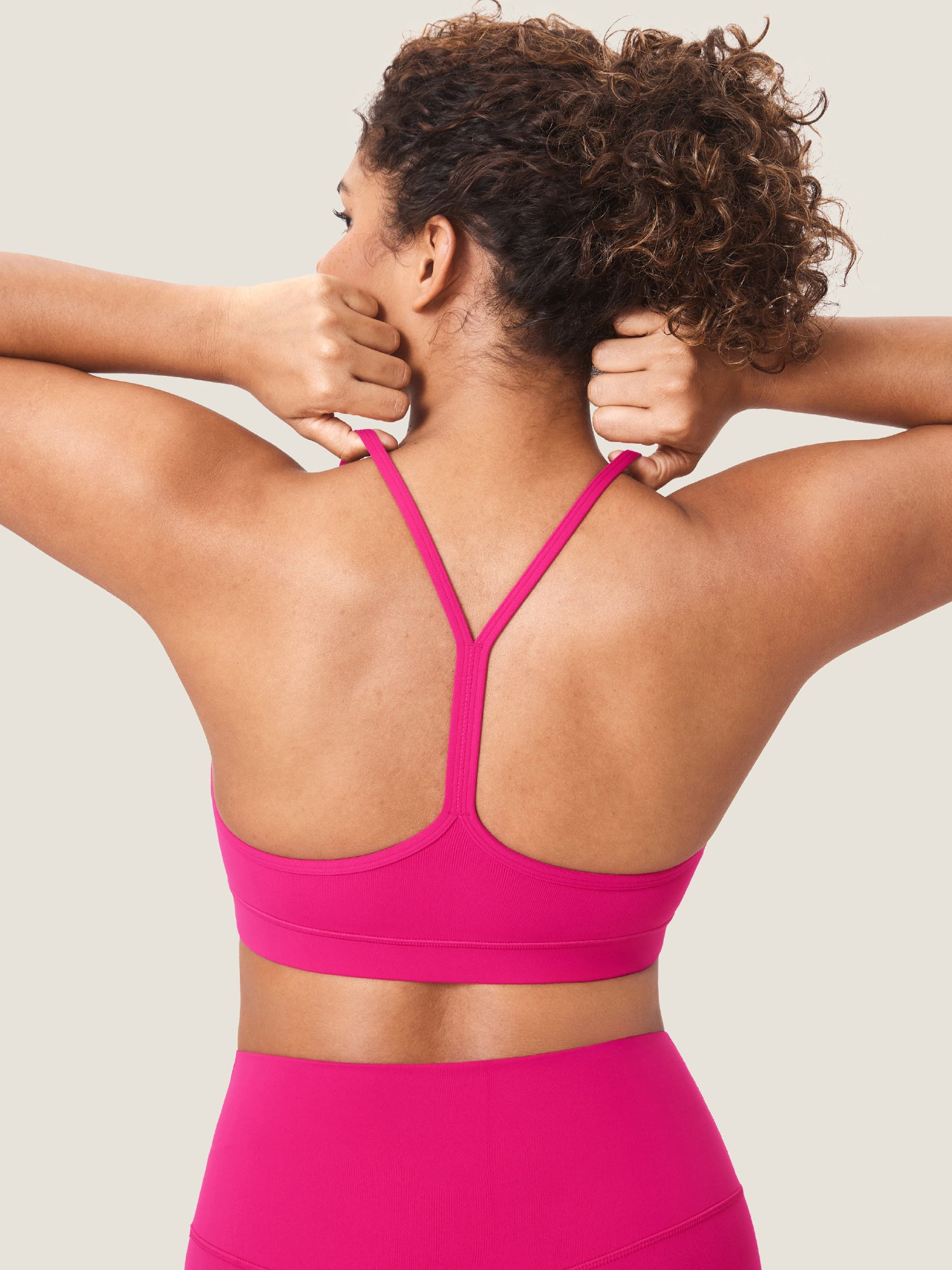 MOMANDA Women's Natrelax® Y Back Nursing Sports Bra Granita Pink