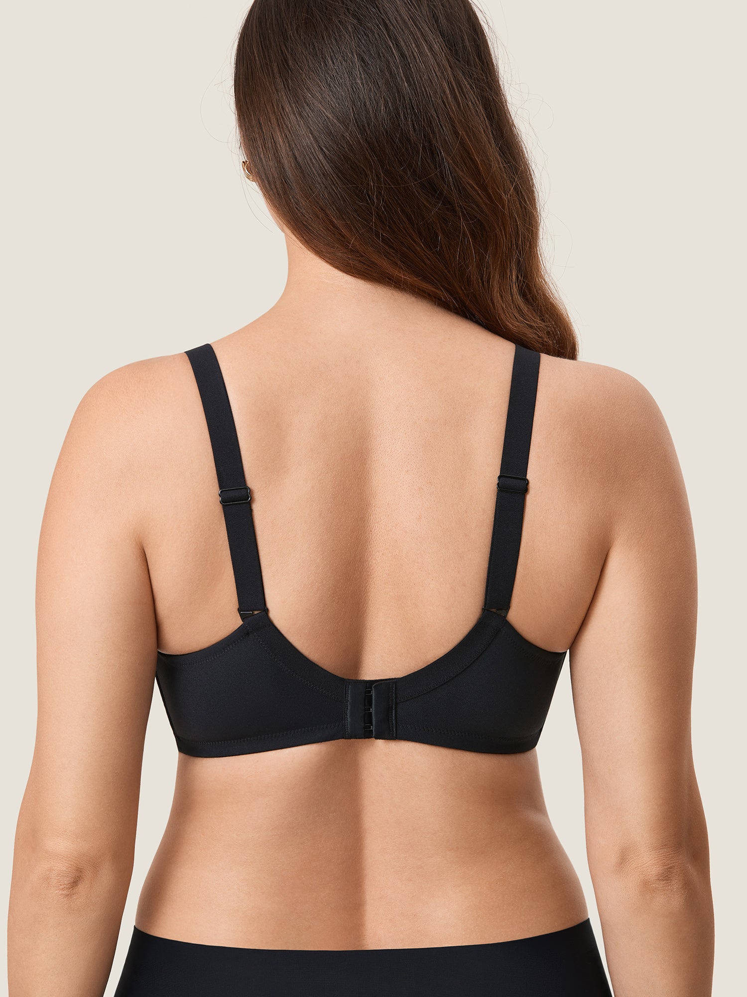 MOMANDA Cotton Lining Hands Free Pumping Bra Black