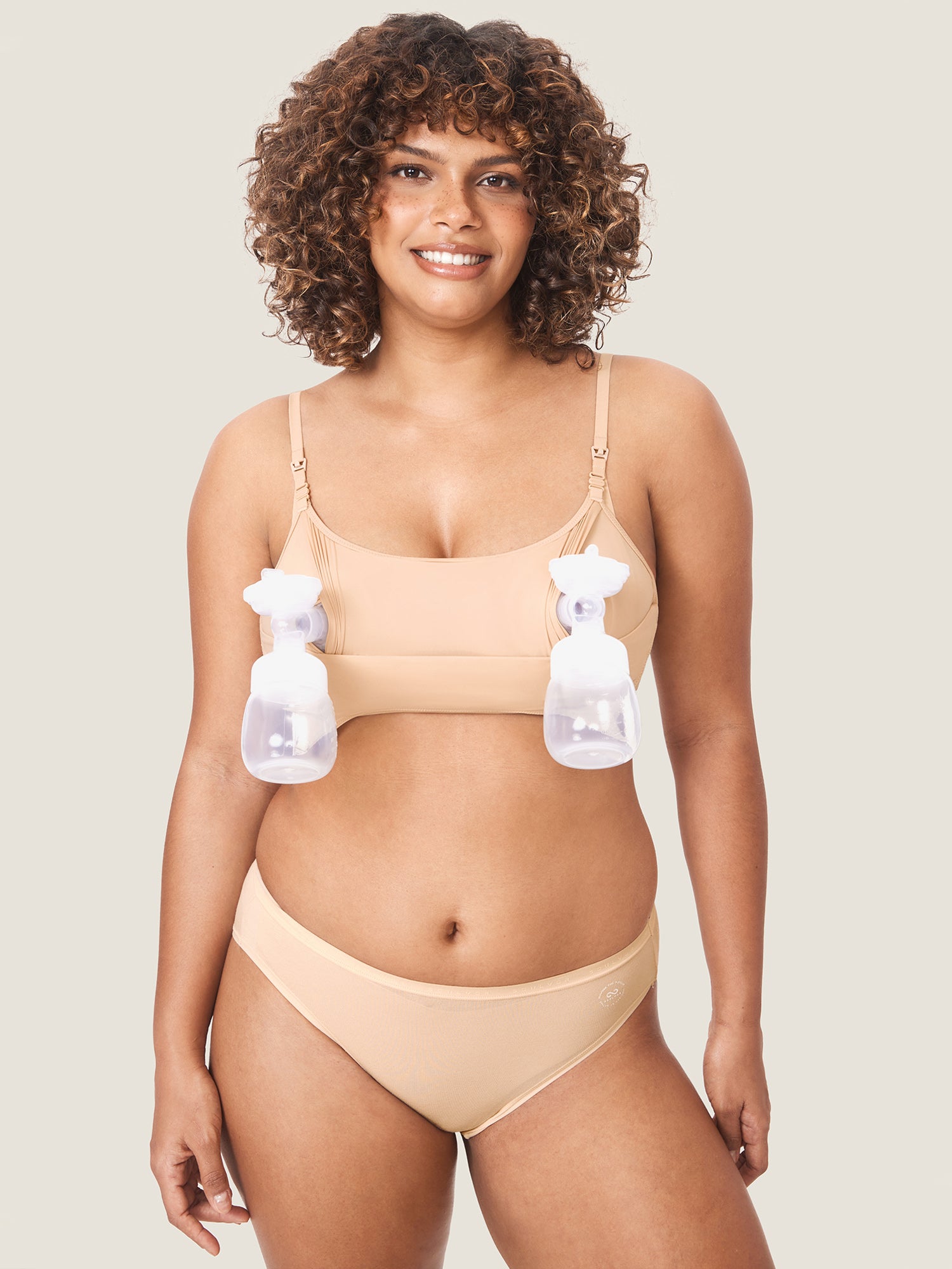 MOMANDA Women's Inbarely® All-In-One Pumping Bra Warm Beige