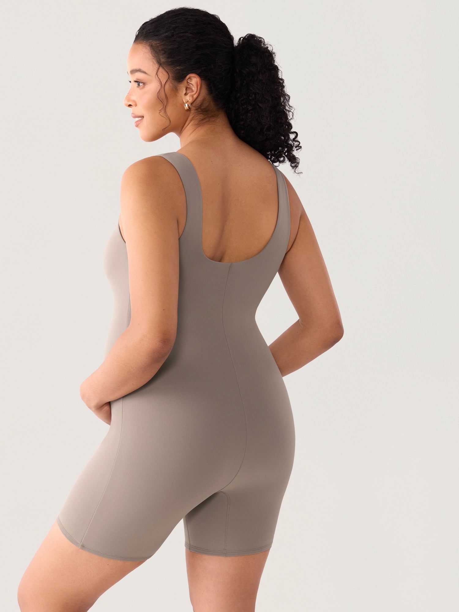 Airsofta Square Neck Maternity Romper