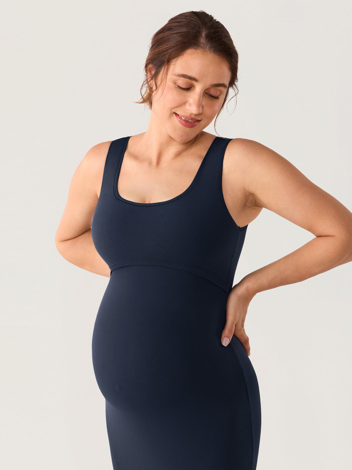 Natrelax® Hidden Crossover Babycon Maxi Dress