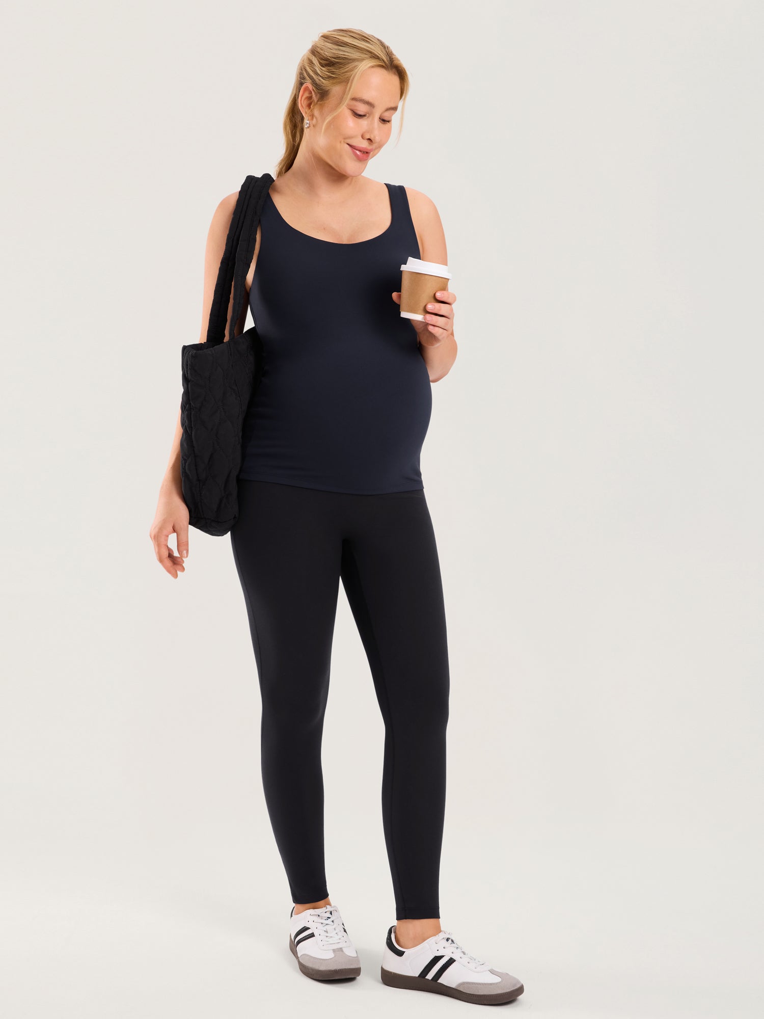 Natrelax® Seamless-Front Maternity Leggings 25"