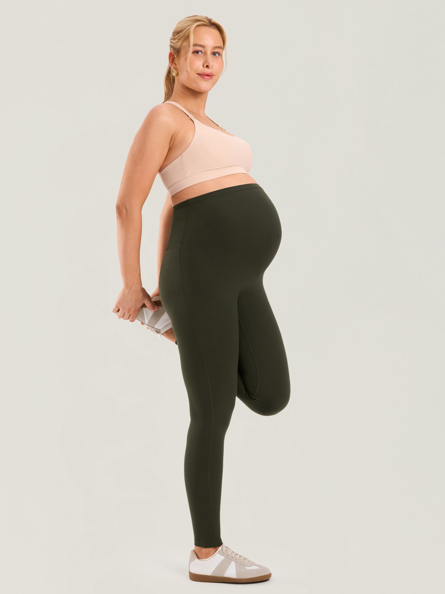 Natrelax® Seamless-Front Maternity Leggings 25"
