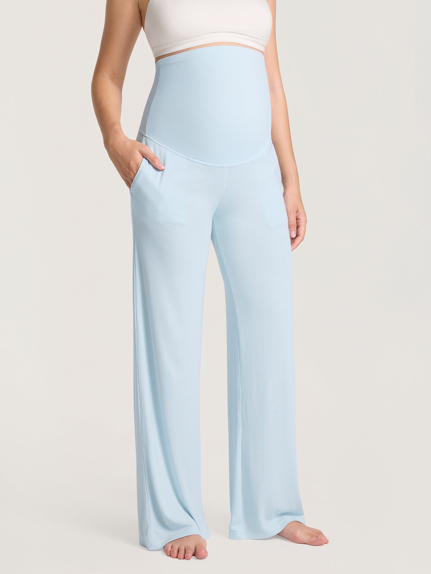Cotton Rib Maternity Lounge Pants 30"