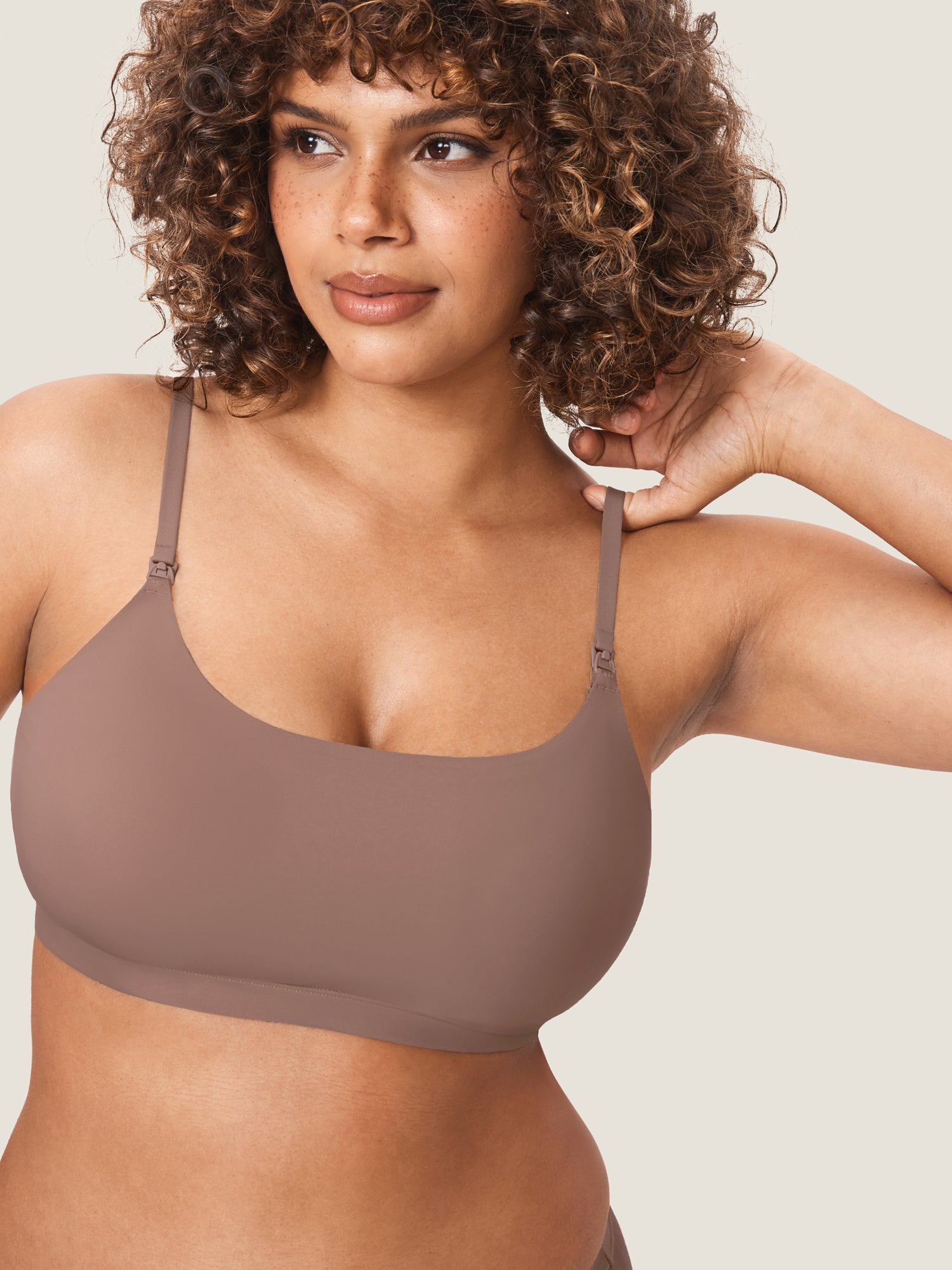 MOMANDA Women's Inbarely® All-In-One Pumping Bra Brown Purple