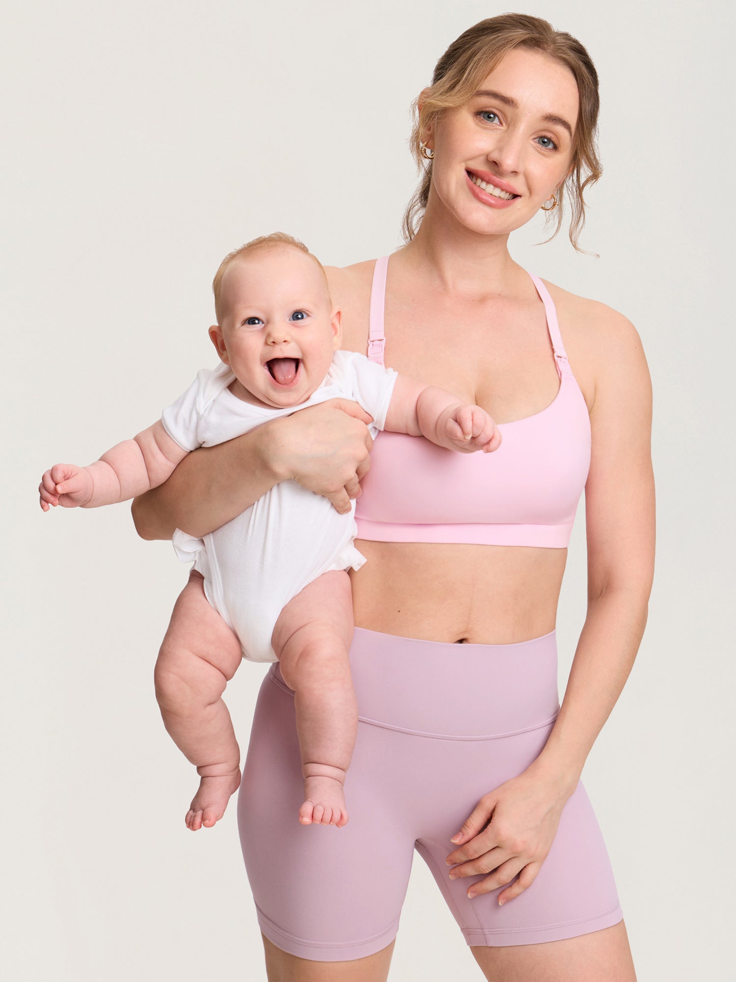 MOMANDA Women's Natrelax® Adjustable Y-back Nursing Bra White