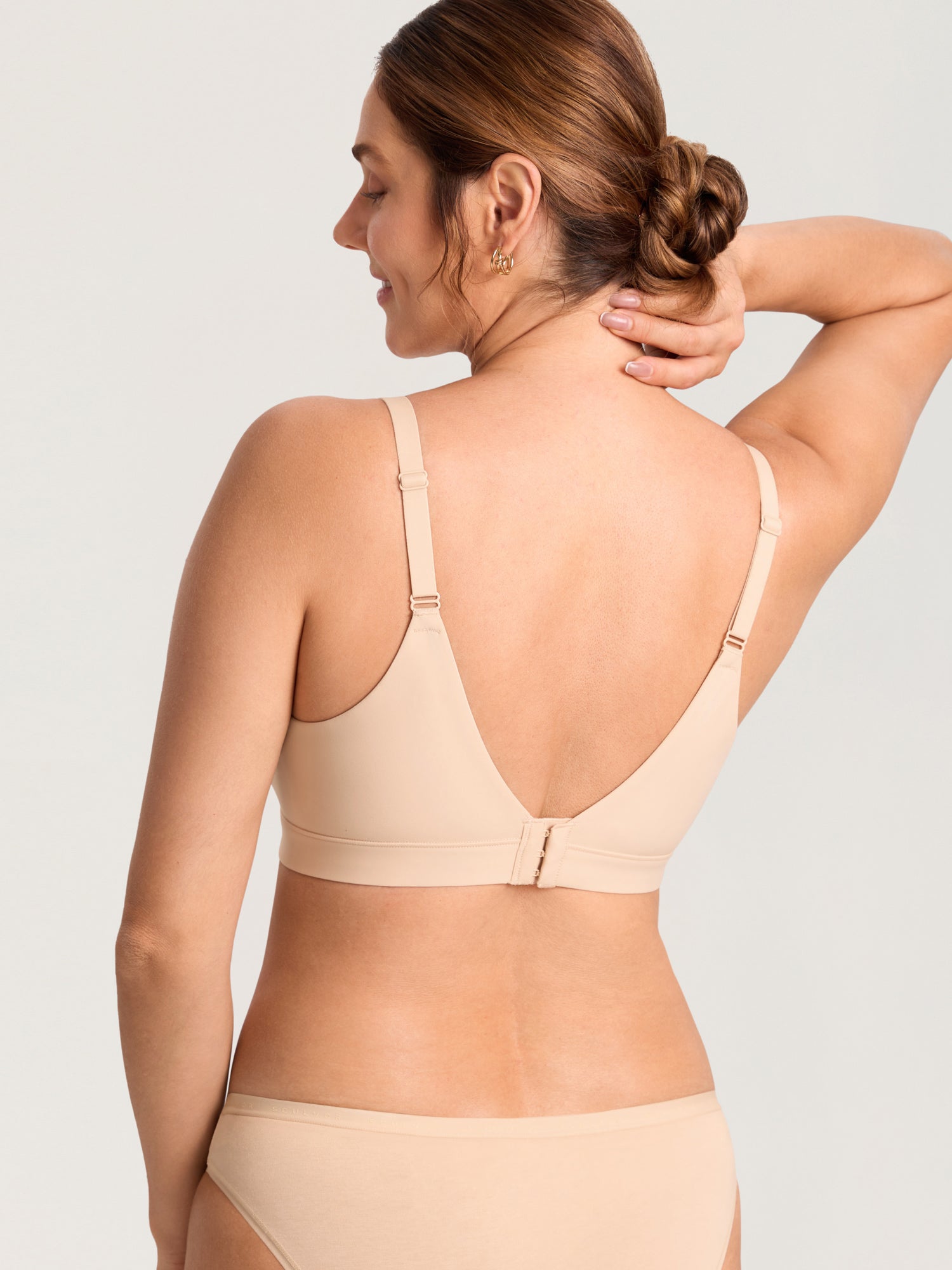 MOMANDA Women's Inbarely® Plus Molded Nursing Bra Beige