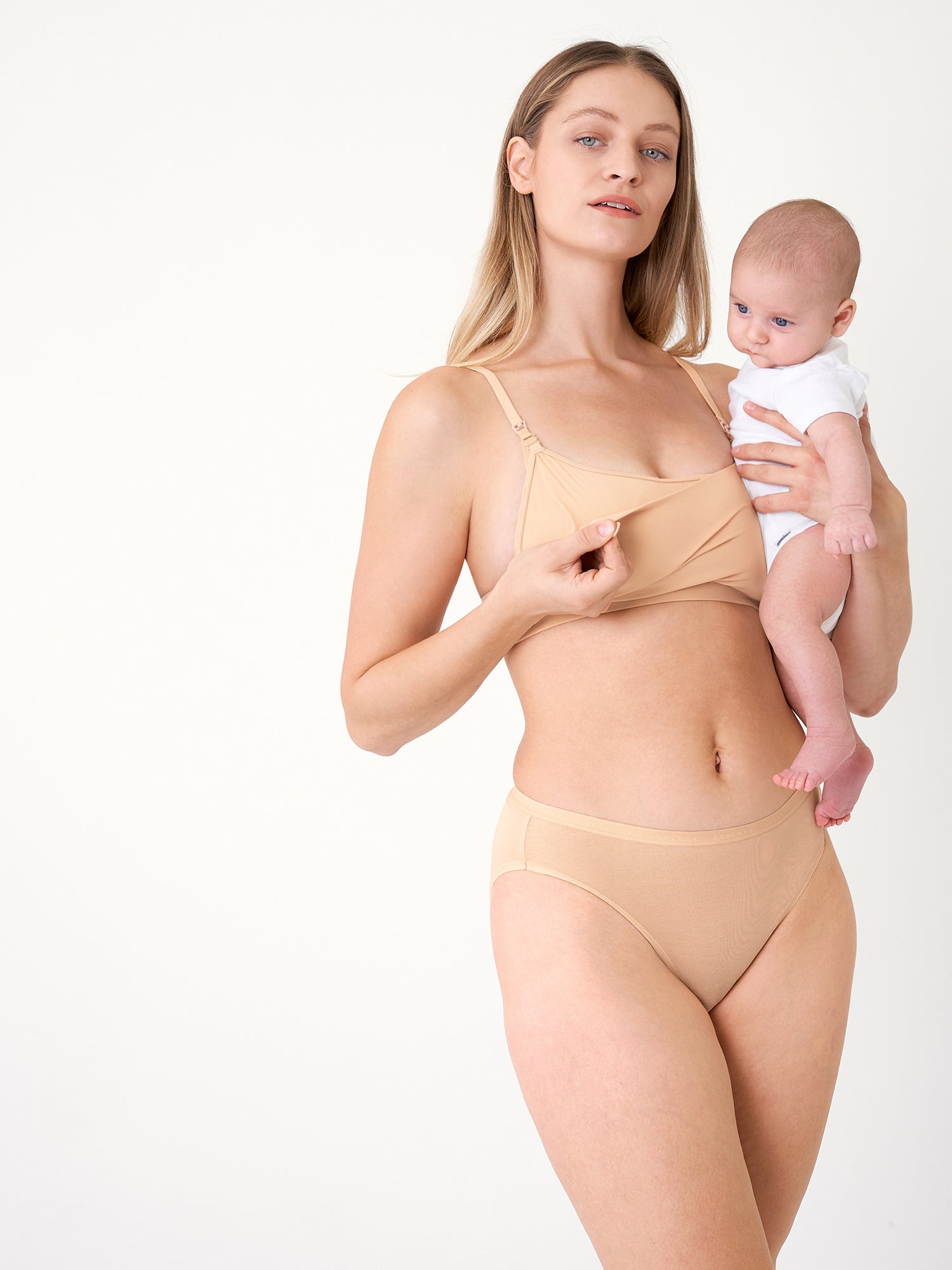 MOMANDA Women's Inbarely® All-In-One Pumping Bra Warm Beige
