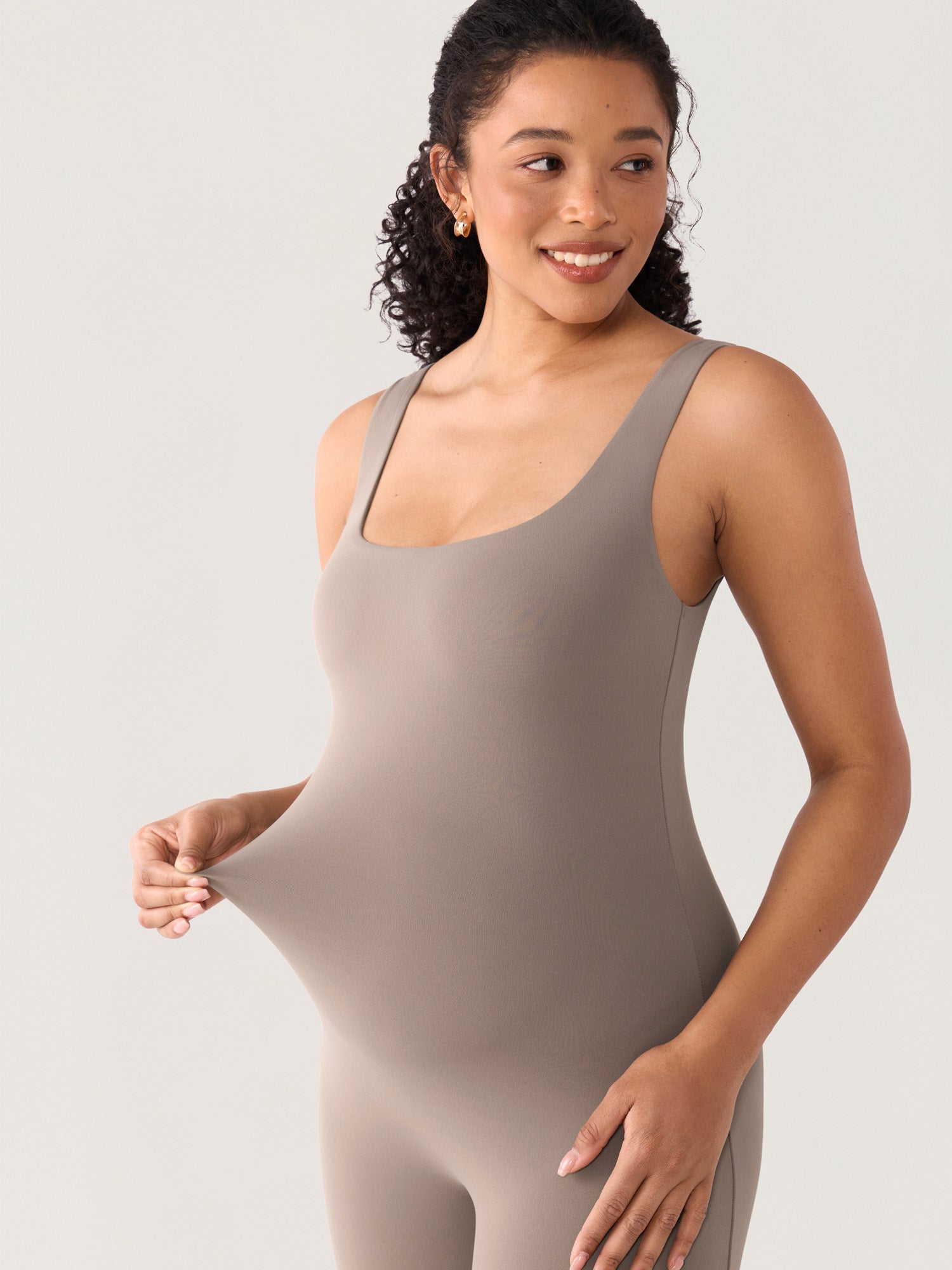 Airsofta Square Neck Maternity Romper