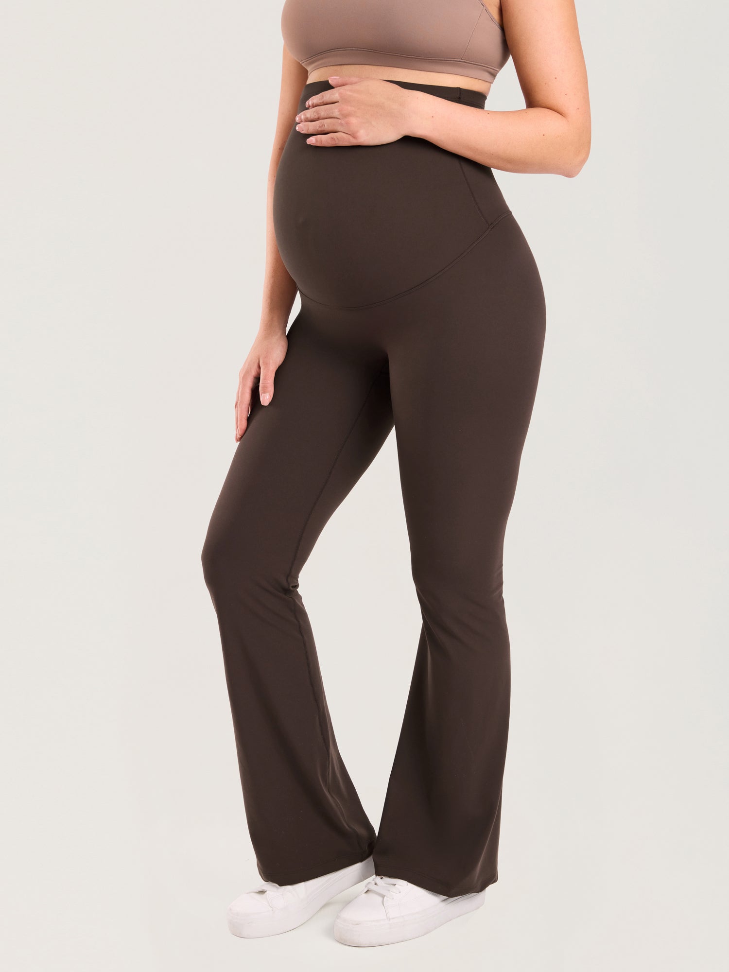 Natrelax® No Front Seam Maternity Flare Leggings 31.5"