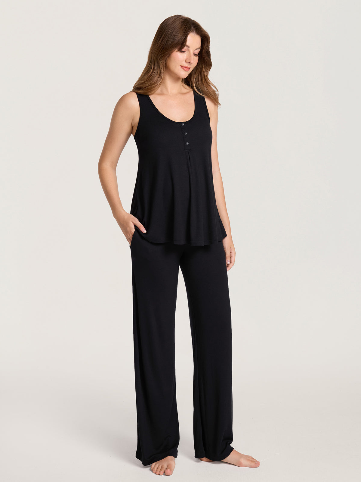Cotton Rib Maternity Lounge Pants 30"