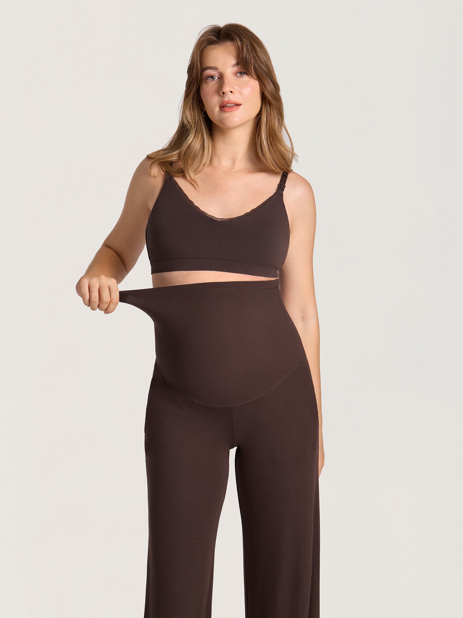 Cotton Rib Maternity Lounge Pants 30"