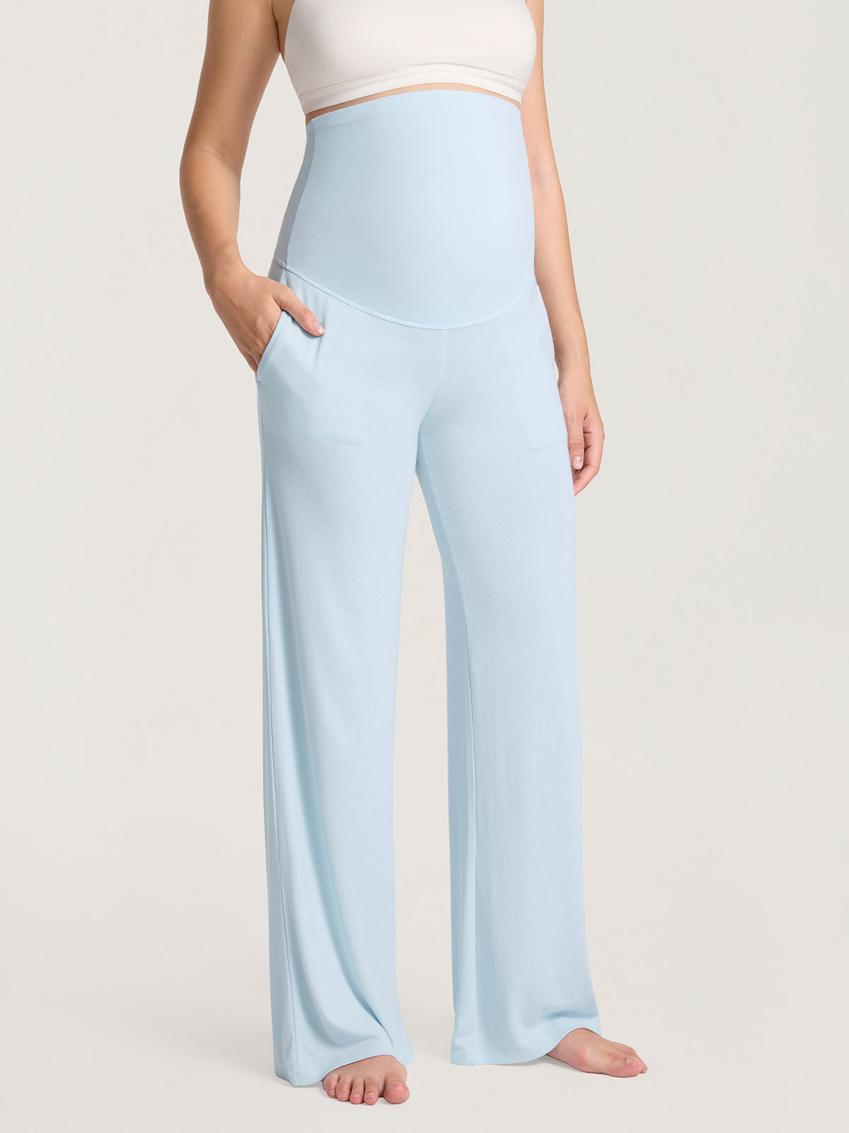 Cotton Rib Maternity Lounge Pants 30"