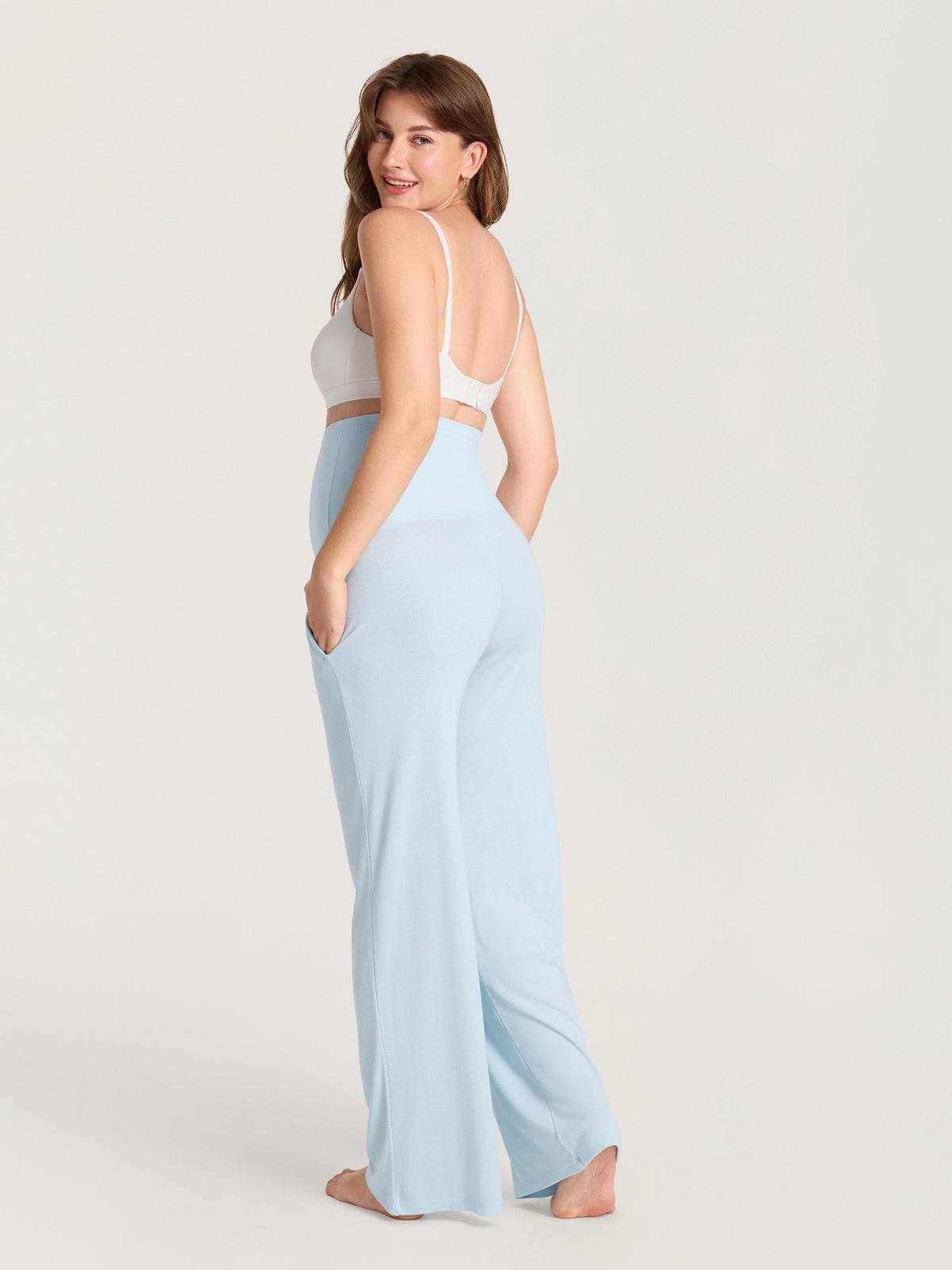 Cotton Rib Maternity Lounge Pants 30"